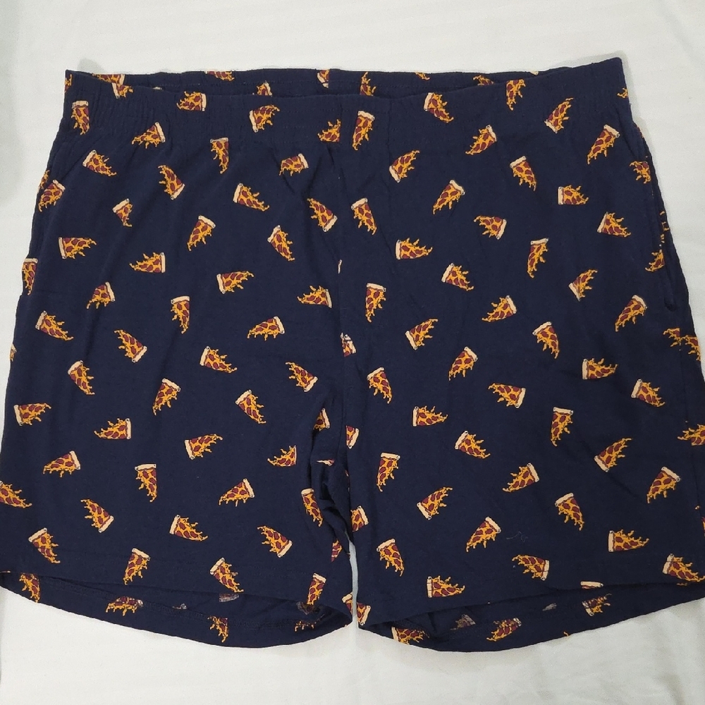H&M Navy Blue Shorts with Pizza Print